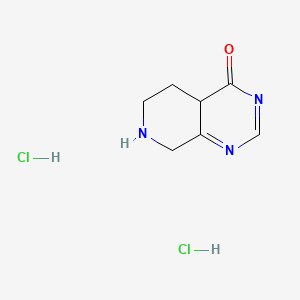 5,6,7,8-tetrahydro-4aH-pyrido[3,4-d]pyrimidin-4-one;dihydrochloride