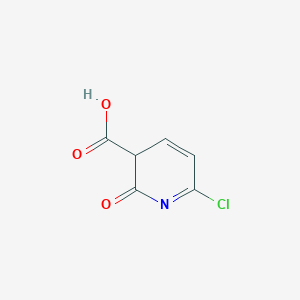 molecular formula C6H4ClNO3 B12355508 6-chloro-2-oxo-3H-pyridine-3-carboxylic acid 