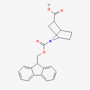 7-[(9H-fluoren-9-ylmethoxy)carbonyl]-7-azabicyclo[2.2.1]heptane-2-carboxylic acid