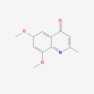 molecular formula C12H13NO3 B12355526 6,8-dimethoxy-2-methyl-6H-quinolin-4-one 