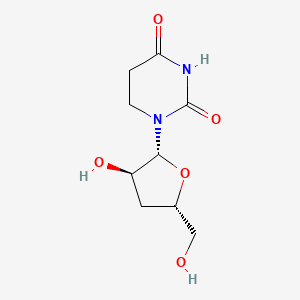 molecular formula C9H14N2O5 B12355541 1-[(2R,3R,5S)-3-hydroxy-5-(hydroxymethyl)oxolan-2-yl]-1,3-diazinane-2,4-dione 