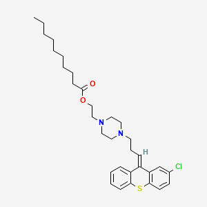 molecular formula C32H43ClN2O2S B1235556 Clopenthixol decanoate CAS No. 55501-05-8