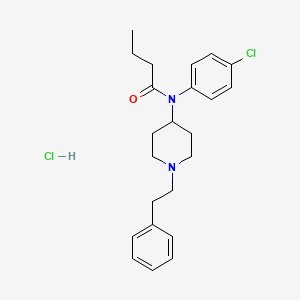 N-(4-chlorophenyl)-N-[1-(2-phenylethyl)-4-piperidinyl]-butanamide,monohydrochloride