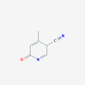 molecular formula C7H6N2O B12355577 4-methyl-6-oxo-3H-pyridine-3-carbonitrile 