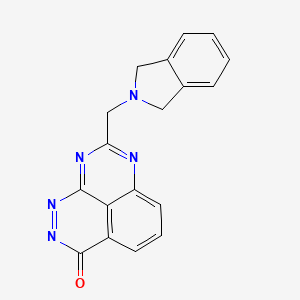 molecular formula C18H13N5O B12355598 11-(1,3-Dihydroisoindol-2-ylmethyl)-2,3,10,12-tetrazatricyclo[7.3.1.05,13]trideca-1(12),2,5(13),6,8,10-hexaen-4-one 