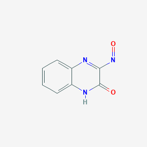 2(1H)-Quinoxalinone, 3-(hydroxyamino)-