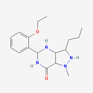 molecular formula C17H26N4O2 B12355617 5-(2-ethoxyphenyl)-1-methyl-3-propyl-3,3a,4,5,6,7a-hexahydro-2H-pyrazolo[4,3-d]pyrimidin-7-one 