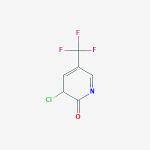 molecular formula C6H3ClF3NO B12355631 3-Chloro-5-(trifluoromethyl)pyridin-2(3H)-one 