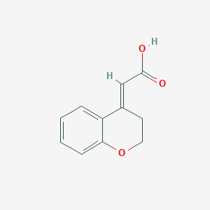 2-(3,4-dihydro-2H-1-benzopyran-4-ylidene)acetic acid