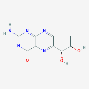 molecular formula C9H11N5O3 B12355648 2-amino-6-[(1R,2S)-1,2-dihydroxypropyl]-4aH-pteridin-4-one 