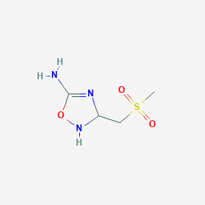 3-(Methylsulfonylmethyl)-2,3-dihydro-1,2,4-oxadiazol-5-amine