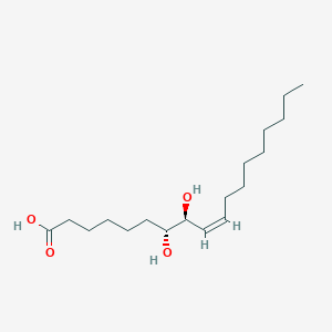 molecular formula C18H34O4 B1235575 (Z)-(7S,8S)-二羟基十八碳-9-烯酸 