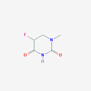 molecular formula C5H7FN2O2 B12355758 5-Fluoro-1-methyl-1,3-diazinane-2,4-dione 