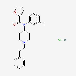 N-(1-phenethylpiperidin-4-yl)-N-(m-tolyl)furan-2-carboxamide,monohydrochloride