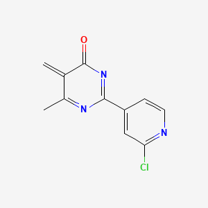 2-(2-Chloropyridin-4-yl)-6-methyl-5-methylidenepyrimidin-4-one