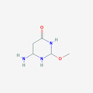 6-Amino-2-methoxy-1,3-diazinan-4-one