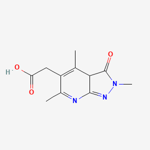 2-(2,4,6-trimethyl-3-oxo-3aH-pyrazolo[3,4-b]pyridin-5-yl)acetic acid