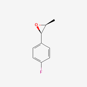 molecular formula C9H9FO B12355860 2beta-(4-Fluorophenyl)-3alpha-methyloxirane 