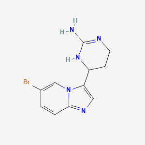 6-(6-Bromoimidazo[1,2-a]pyridin-3-yl)-1,4,5,6-tetrahydropyrimidin-2-amine