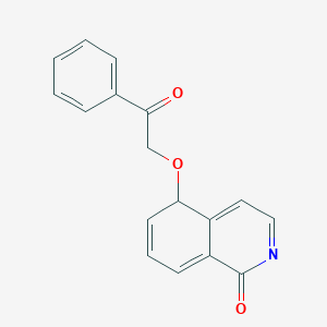 molecular formula C17H13NO3 B12355885 5-phenacyloxy-5H-isoquinolin-1-one 