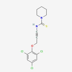 N-(3-(2,4,6-Trichlorophenoxy)prop-1-yn-1-yl)piperidine-1-carbothioamide