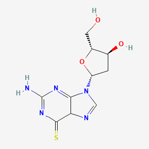 molecular formula C10H13N5O3S B12355907 2-amino-9-[(2R,4S,5R)-4-hydroxy-5-(hydroxymethyl)oxolan-2-yl]-5H-purine-6-thione 