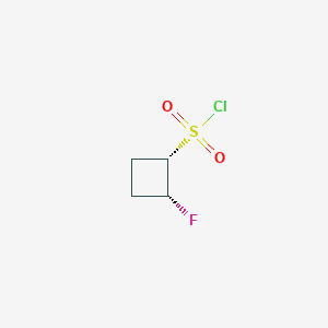 molecular formula C4H6ClFO2S B12355926 (1S,2R)-2-Fluorocyclobutane-1-sulfonyl chloride 