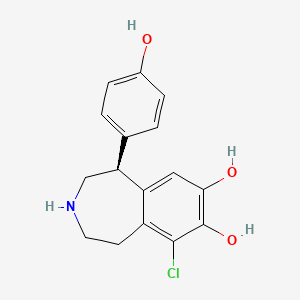 molecular formula C16H16ClNO3 B1235594 芬老多巴胺，(S)- CAS No. 85145-23-9