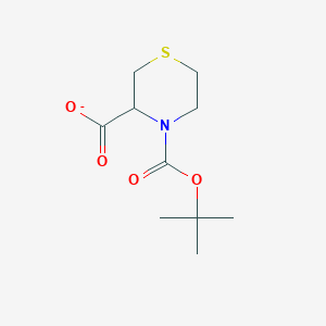 molecular formula C10H16NO4S- B12355955 3,4-Thiomorpholinedicarboxylic acid, 4-(1,1-dimethylethyl) ester 