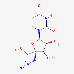 1-[(2R,3S,4S,5R)-5-azido-3,4-dihydroxy-5-(hydroxymethyl)oxolan-2-yl]-1,3-diazinane-2,4-dione