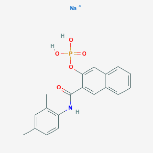 {3-[(2,4-Dimethylphenyl)carbamoyl]naphthalen-2-yl}oxyphosphonic acid sodium