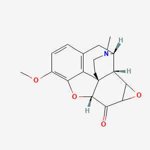 molecular formula C18H19NO4 B1235604 7beta,8beta-Epoxydihydrocodeinone CAS No. 72785-19-4