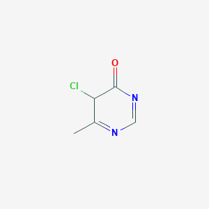 molecular formula C5H5ClN2O B12356056 5-chloro-6-methyl-5H-pyrimidin-4-one 