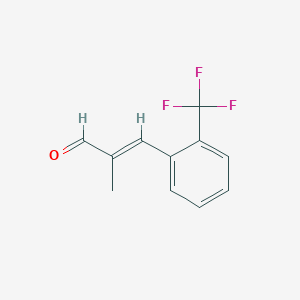 (E)-2-methyl-3-[2-(trifluoromethyl)phenyl]prop-2-enal