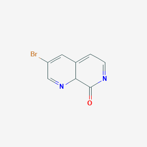 molecular formula C8H5BrN2O B12356095 3-bromo-8aH-1,7-naphthyridin-8-one 