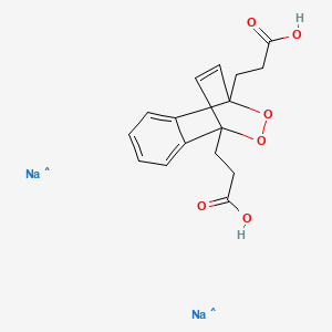 molecular formula C16H16Na2O6 B1235611 1,4-Etheno-2,3-benzodioxin-1,4-dipropanoic acid sodium salt CAS No. 97860-59-8