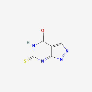 molecular formula C5H2N4OS B12356117 6-Sulfanylidenepyrazolo[3,4-d]pyrimidin-4-one 