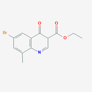 ethyl 6-bromo-8-methyl-4-oxo-3H-quinoline-3-carboxylate