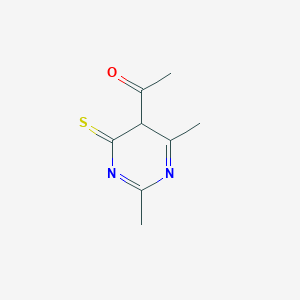 molecular formula C8H10N2OS B12356144 1-(2,4-dimethyl-6-sulfanylidene-5H-pyrimidin-5-yl)ethanone 