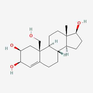 molecular formula C19H30O4 B1235616 2,3,17,19-Tetrahydroxyandrost-4-ene CAS No. 61695-88-3