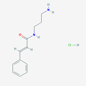 molecular formula C12H17ClN2O B12356160 N-(3-aminopropyl)-3-phenylprop-2-enamidehydrochloride 