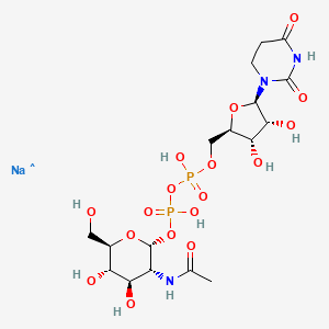 molecular formula C17H29N3NaO17P2 B12356166 CID 156588450 