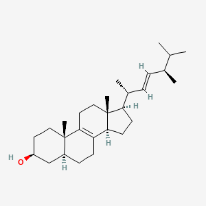 molecular formula C28H46O B1235617 delta-8(9),22-Ergostadiene-3beta-ol CAS No. 6673-68-3