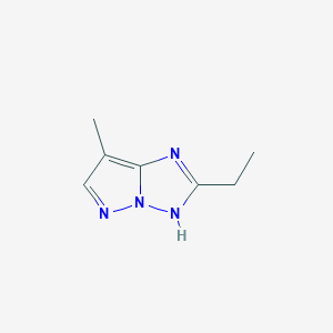 B123562 2-ethyl-7-methyl-3H-pyrazolo[1,5-b][1,2,4]triazole CAS No. 151521-54-9