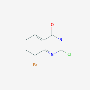 molecular formula C8H4BrClN2O B12356218 8-bromo-2-chloro-8H-quinazolin-4-one 