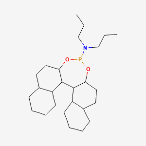 molecular formula C26H46NO2P B12356225 N,N-dipropyl-12,14-dioxa-13-phosphapentacyclo[13.8.0.02,11.03,8.018,23]tricosan-13-amine 