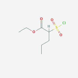 Ethyl 2-(chlorosulfonyl)pentanoate