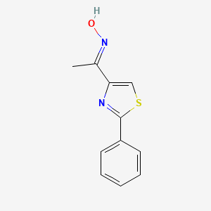 (NE)-N-[1-(2-phenyl-1,3-thiazol-4-yl)ethylidene]hydroxylamine