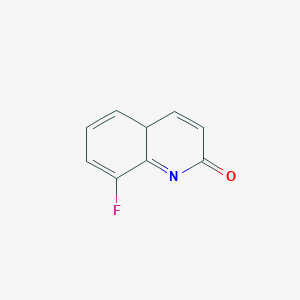 molecular formula C9H6FNO B12356274 8-fluoro-4aH-quinolin-2-one 