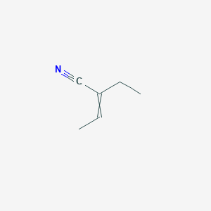 molecular formula C6H9N B12356277 2-ethylbut-2-enenitrile 